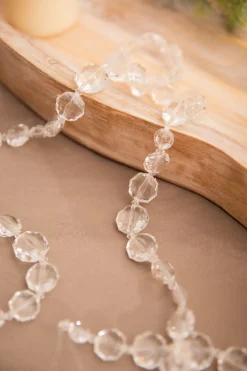 Decorator's Warehouse Christmas Accents^48” Acrylic Crystal Clear Bead Garland