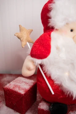Decorator's Warehouse Christmas Accents^18” Battery Operated Light Up Santa Figure