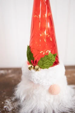 Decorator's Warehouse Christmas Accents^12” Battery Operated Lighted Gnome Santa