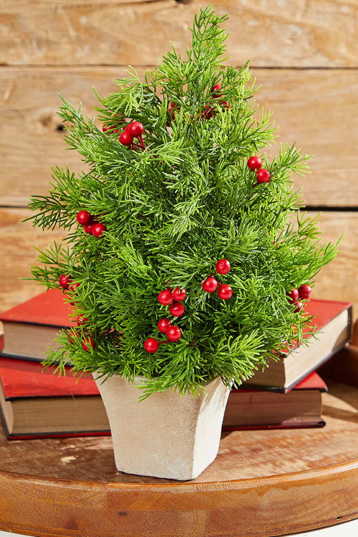 Decorator's Warehouse Christmas Accents^14" Cedar Berry Tree