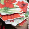 Decorator's Warehouse Christmas Accents^12” Ceramic Christmas Botanical Dinner Plates - Set Of 4
