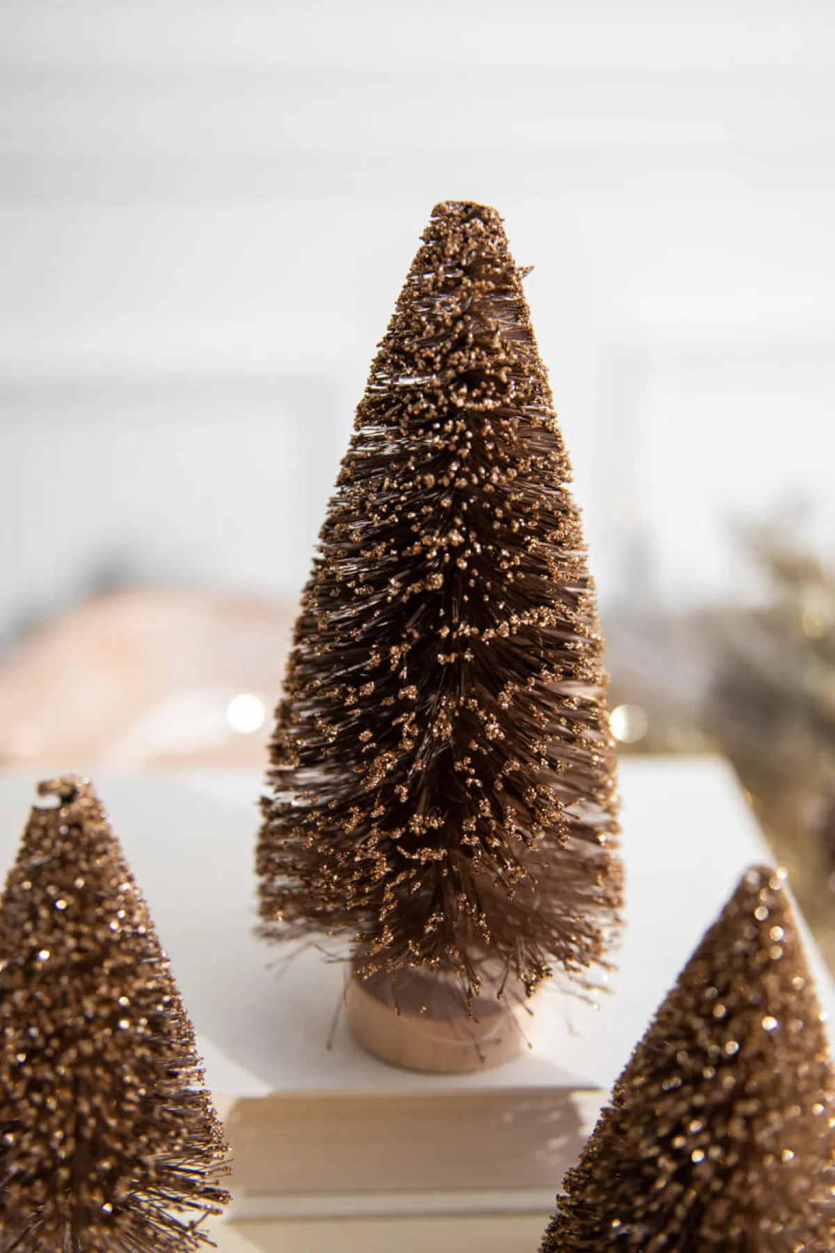 Decorator's Warehouse Christmas Accents^6” Champagne Bottle Brush Tree