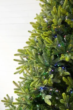 Decorator's Warehouse Christmas Trees|Christmas Trees^7.5' Deluxe Trinity Pine Artificial Christmas Tree With 2000 Color-Changing Lights