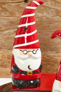 Decorator's Warehouse Christmas Accents^11.5” Dolomite Light Up Santa Gnome Figure