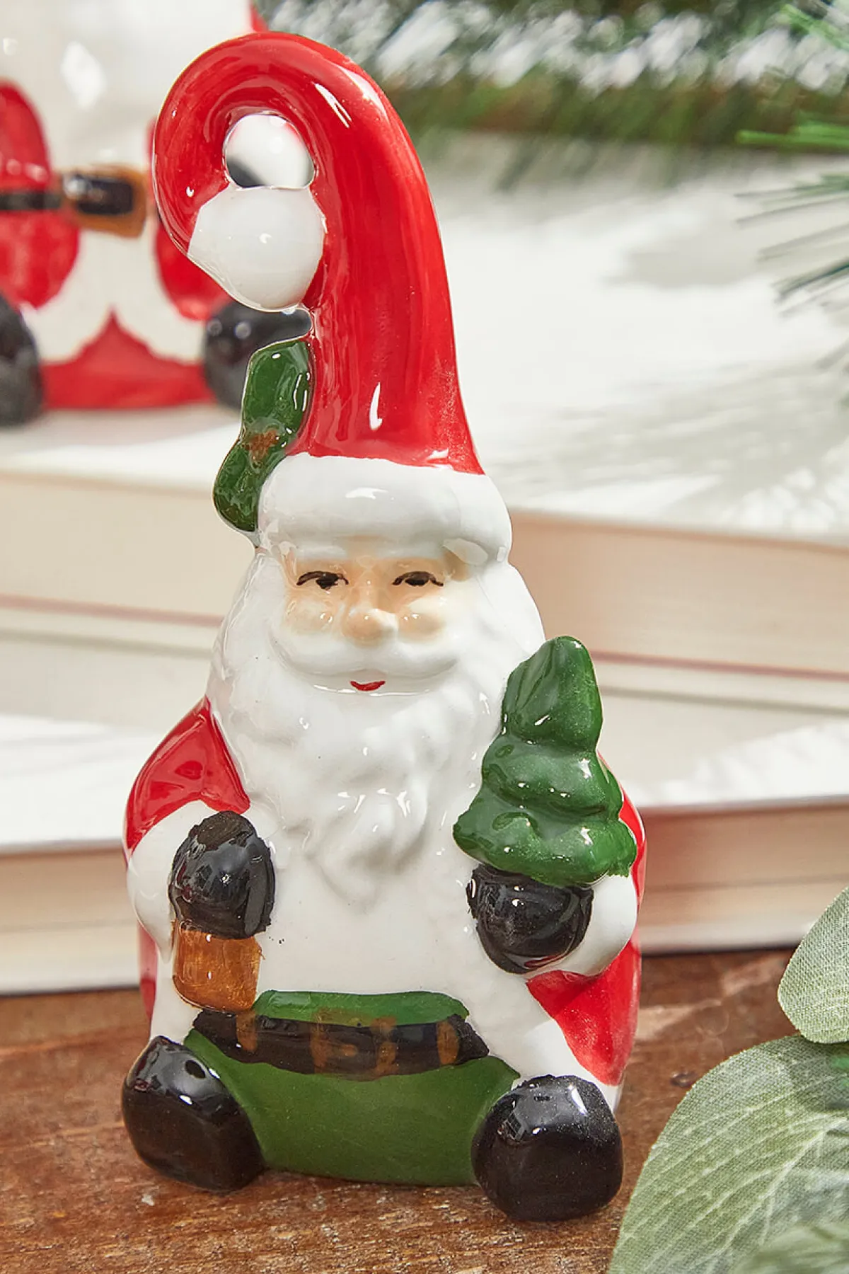 Decorator's Warehouse Christmas Accents^4" Dolomite Santa Bells