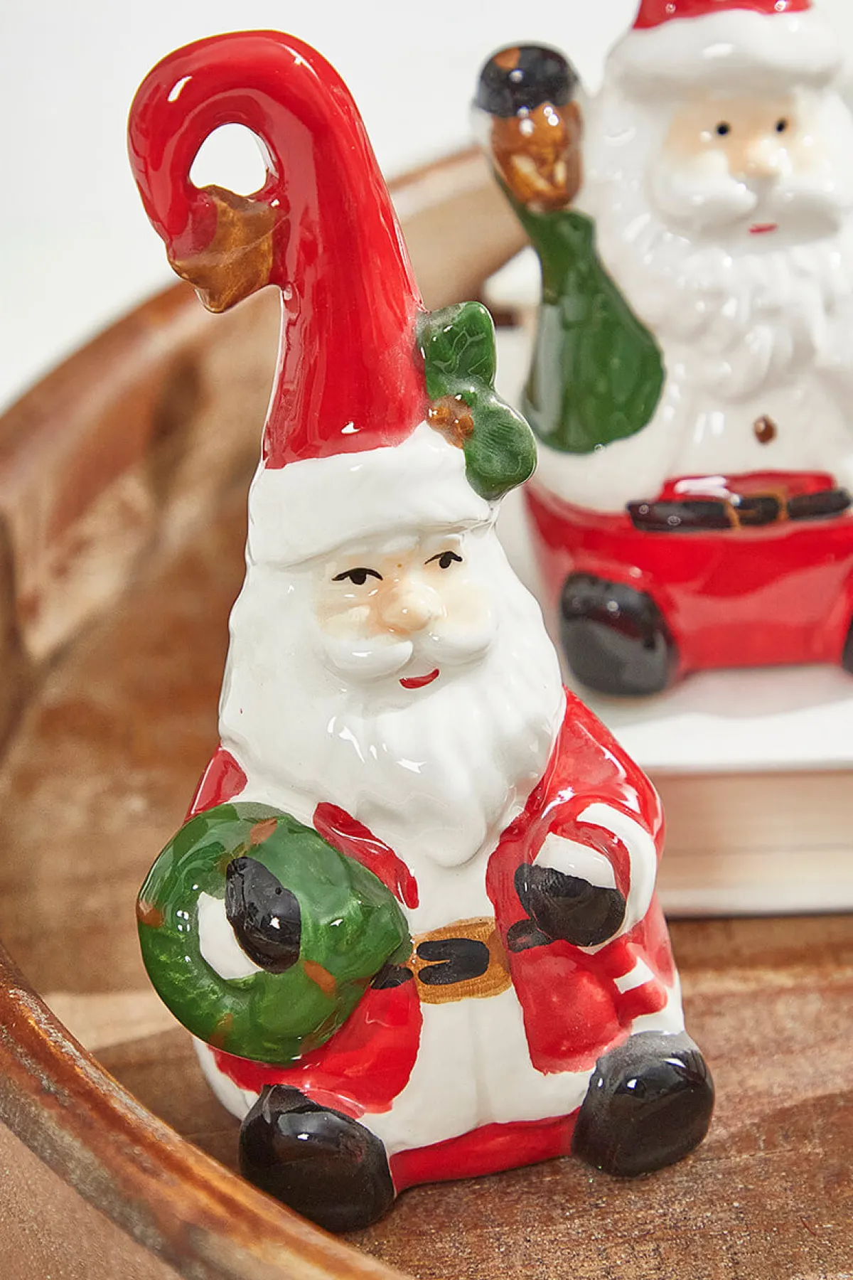 Decorator's Warehouse Christmas Accents^4" Dolomite Santa Bells