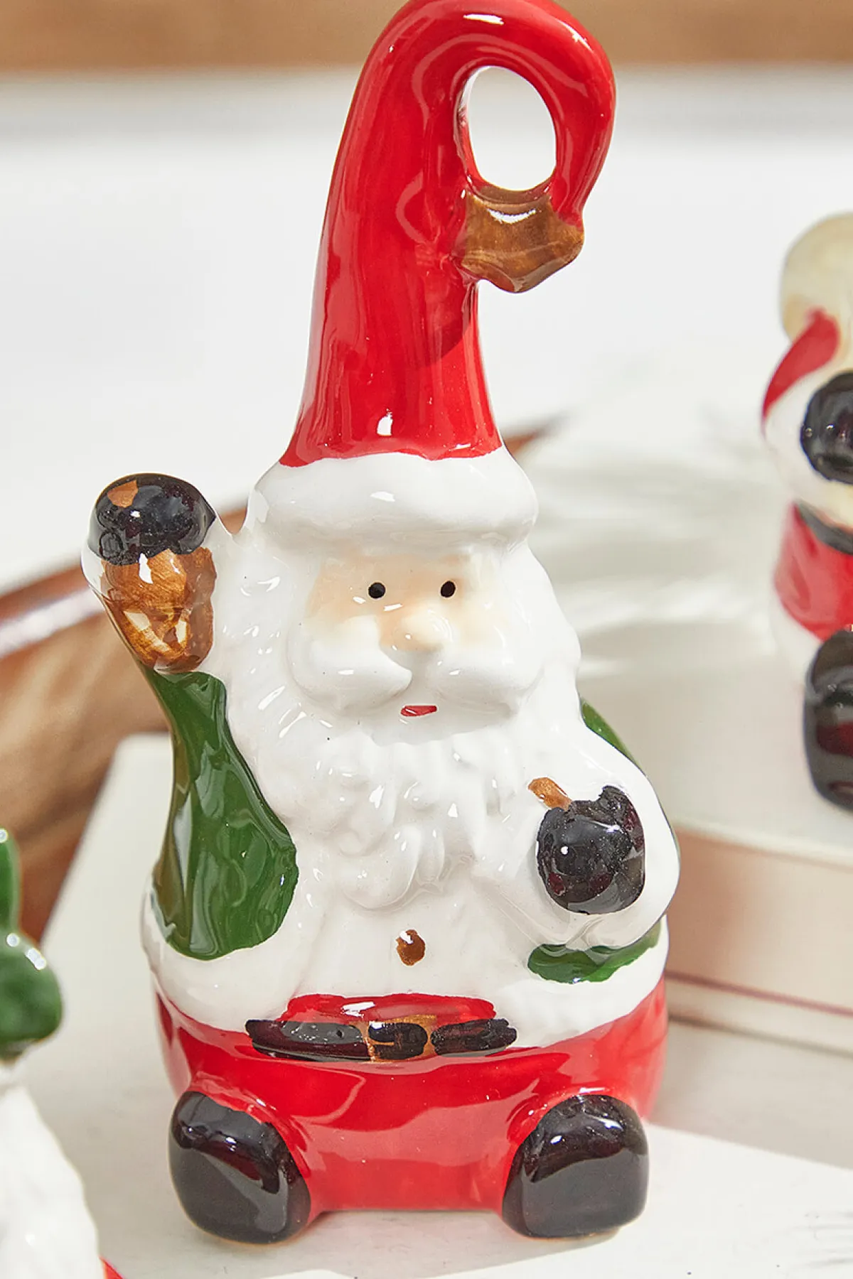 Decorator's Warehouse Christmas Accents^4" Dolomite Santa Bells