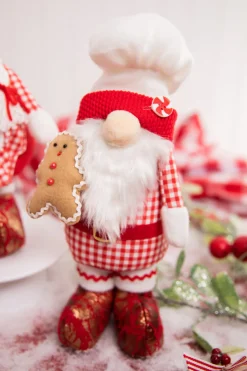 Decorator's Warehouse Christmas Accents^13" Fabric Holiday Chef Gnome