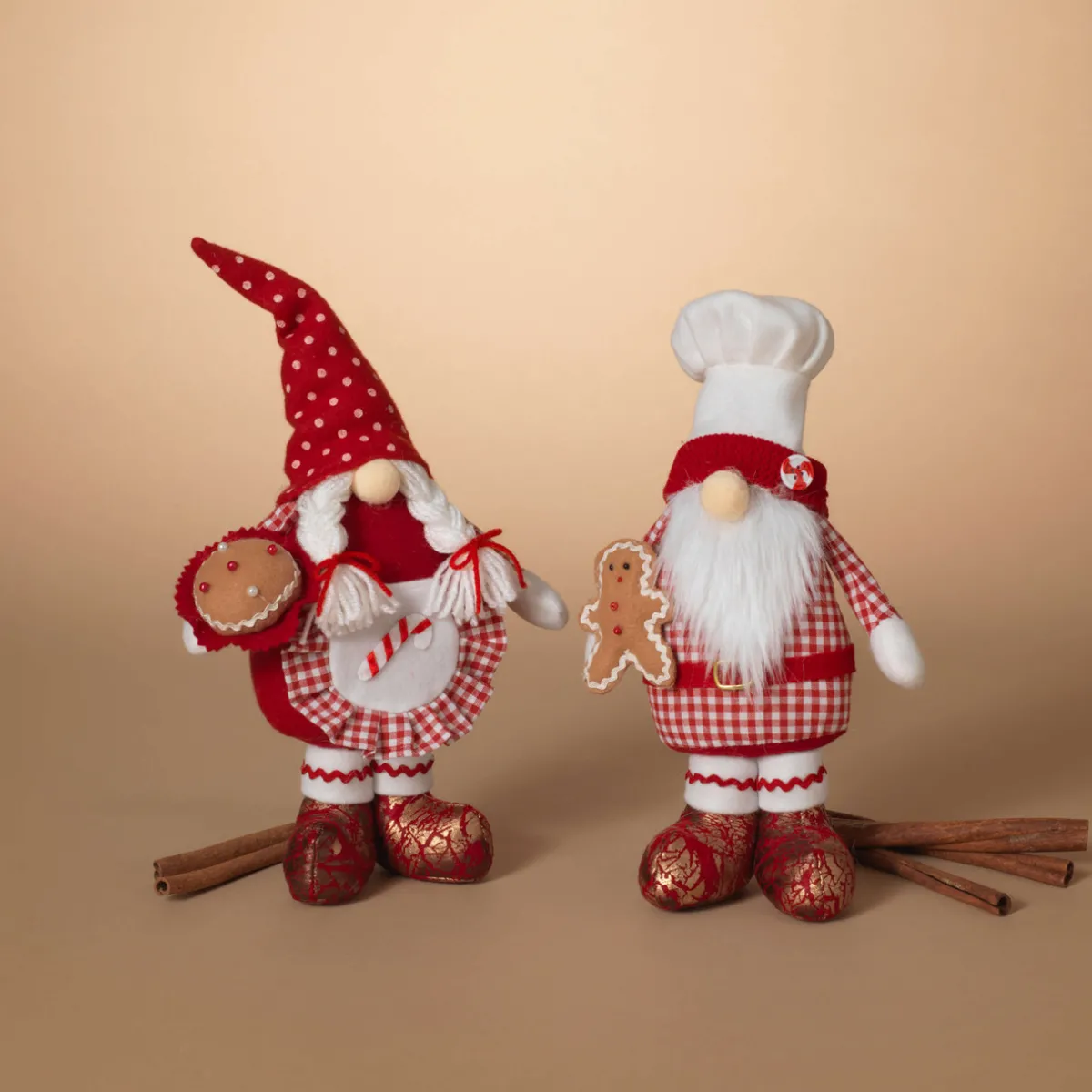 Decorator's Warehouse Christmas Accents^13" Fabric Holiday Chef Gnome