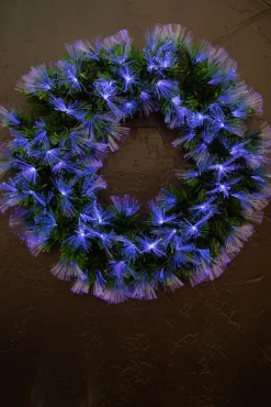 Decorator's Warehouse Christmas Wreaths^24" Fiber Optic Wreath - Multicolor