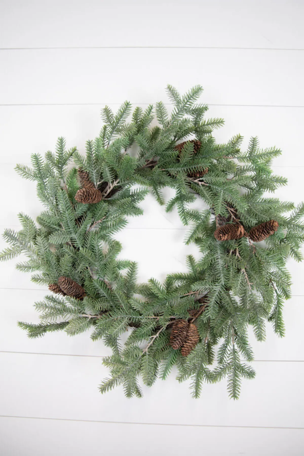 Decorator's Warehouse Christmas Wreaths|Natural Greenery^24” Fir Pine Wreath With Cones