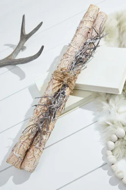 Decorator's Warehouse Christmas Accents^19” Frosted Log/Twig Bundle