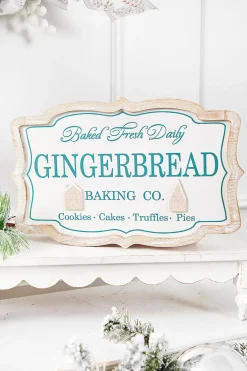 Decorator's Warehouse Christmas Accents^15" Gingerbread Baking Sign