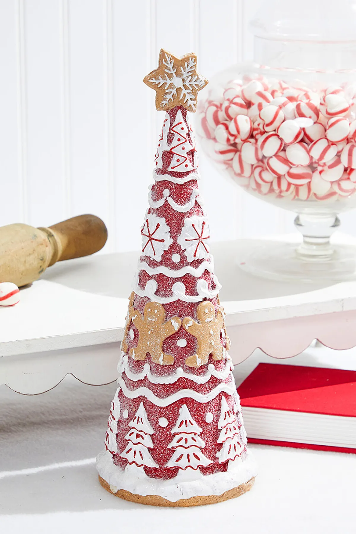 Decorator's Warehouse Christmas Accents^14" Gingerbread Resin Tree