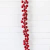Decorator's Warehouse Christmas Garlands^5’ Holiday Red Jingle Bells Garland