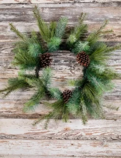 Decorator's Warehouse Christmas Wreaths^24” Iced Pine Wreath