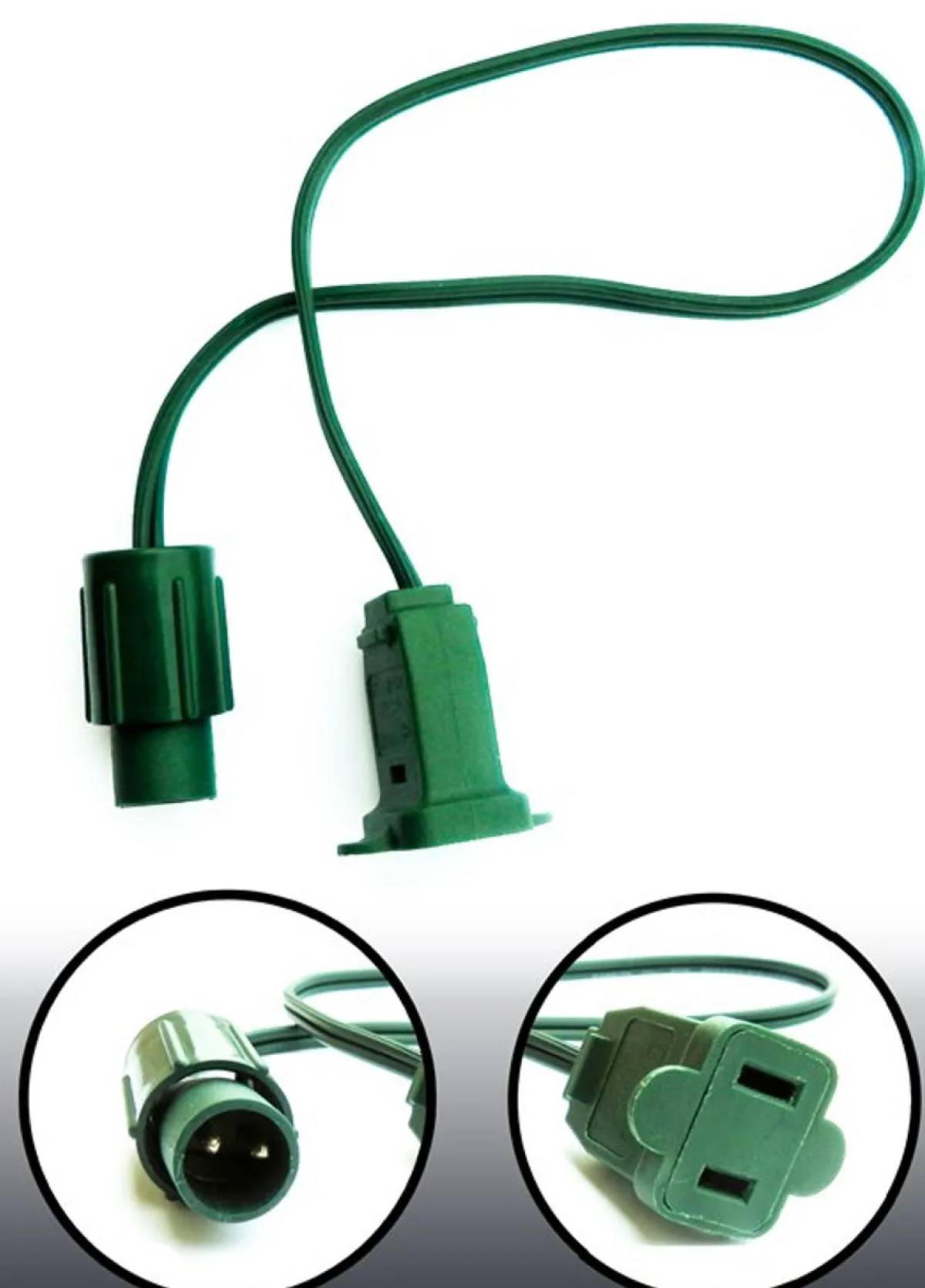 Decorator's Warehouse Cords|Outdoor Lighting^12" Jumper Coaxial Converter Cord