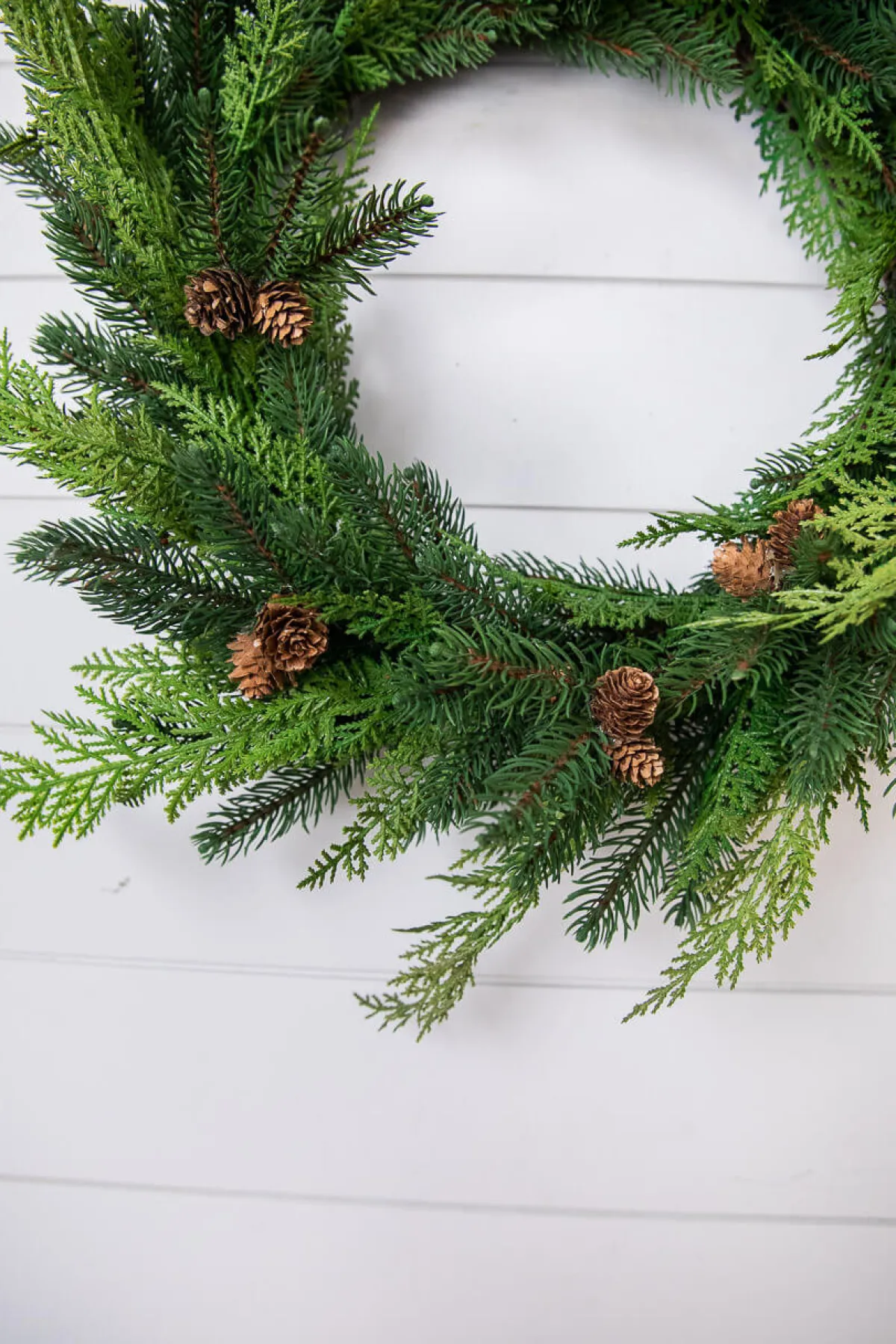 Decorator's Warehouse Christmas Wreaths|Natural Greenery^24” Just Cut Woodland Pines Real Touch Wreath