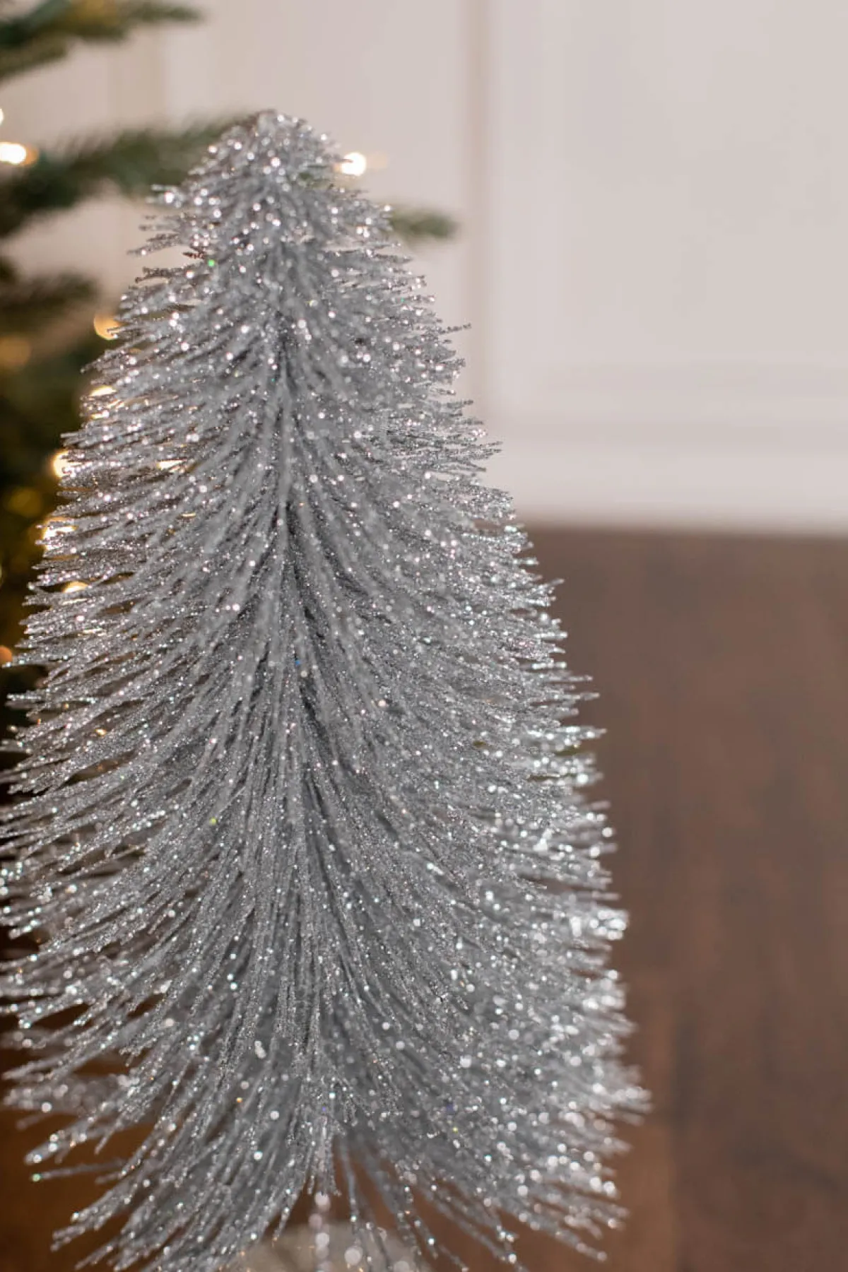 Decorator's Warehouse Christmas Accents^15" Large Metallic Bottle Brush Tree