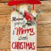 Decorator's Warehouse Christmas Accents^31" LED BTY/TMR "Merry Christmas" Sleigh
