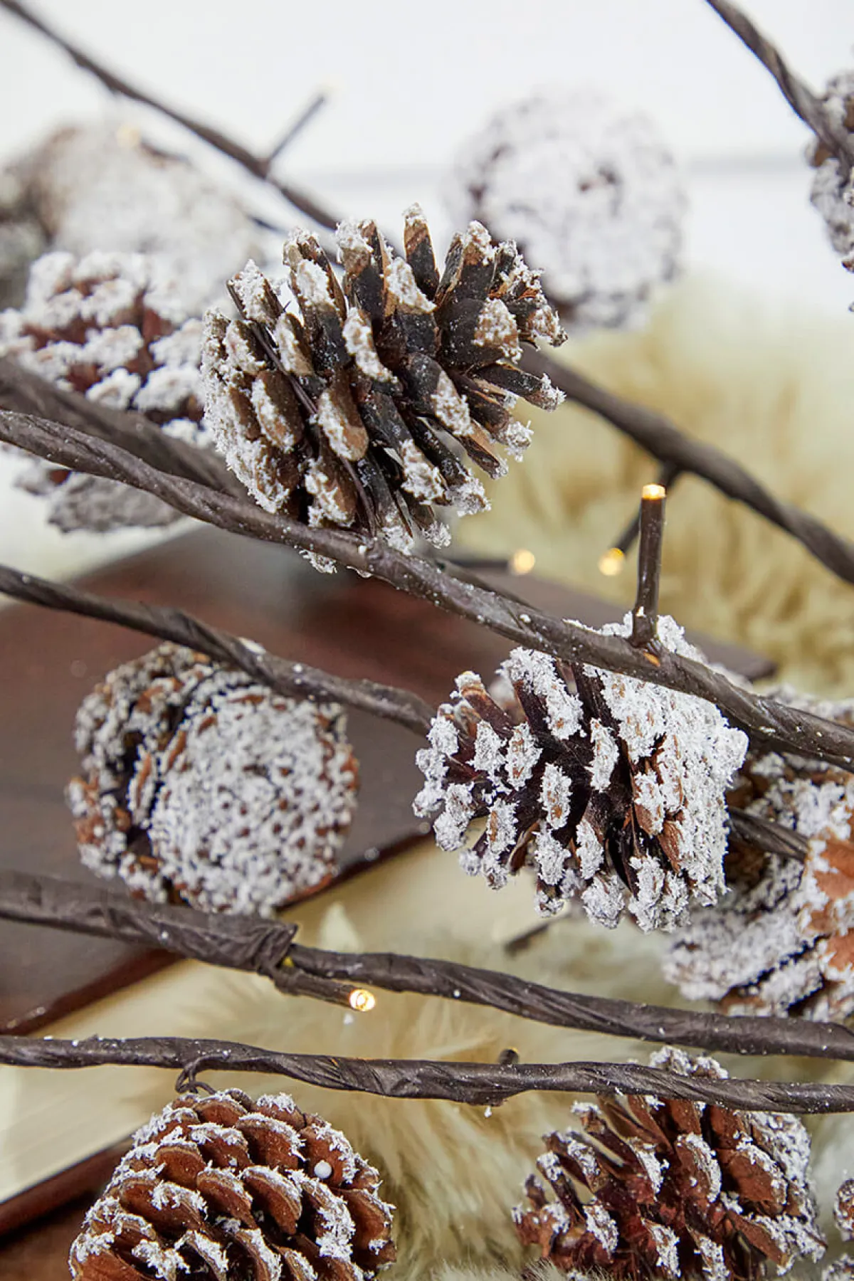 Decorator's Warehouse Indoor Lighting^36" LED Pine Cone Branch