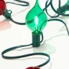 Decorator's Warehouse Indoor Lighting^128" LED Retro Kismet Light Strand X8 - Red & Green