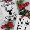 Decorator's Warehouse Christmas Accents^12” Metal Embossed Holiday Wall Sign With Floral Accent