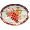 Decorator's Warehouse Christmas Accents^20.5” Metal Holiday Design Tray