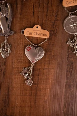 Decorator's Warehouse Christmas Accents^4” Metal Inspirational Car Charms