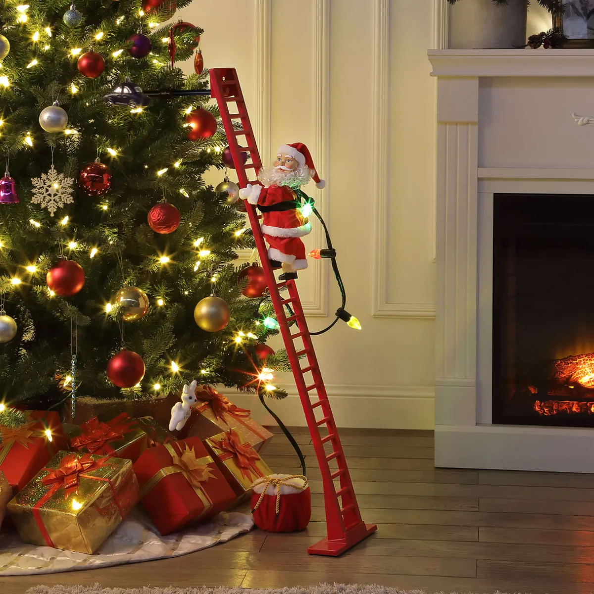 Decorator's Warehouse Christmas Accents^40" Mr. Christmas Super Climbing Santa