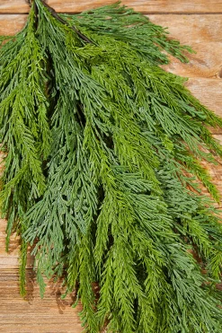 Decorator's Warehouse Christmas Teardrops|Natural Greenery^25” Natural Touch Cedar Teardrop