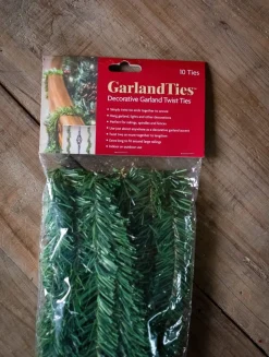 Decorator's Warehouse Christmas Garlands|Natural Greenery^14” Noble Pine Garland Ties - 10 Pack