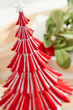Decorator's Warehouse Christmas Accents^13" Nordic Striped Christmas Tree