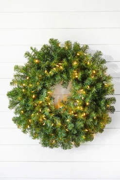 Decorator's Warehouse Wreaths|Christmas Wreaths^30" Norway Pine Wreath LED