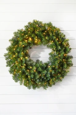 Decorator's Warehouse Wreaths|Christmas Wreaths^36" Norway Pine Wreath 320T/150WW LED WL/UL