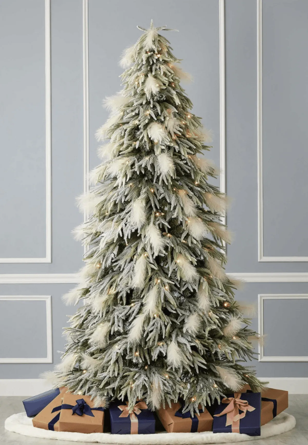 Decorator's Warehouse Christmas Trees|Christmas Trees^10' Pine And Pampas Artificial Christmas Tree With 800 Warm White LED Lights
