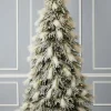 Decorator's Warehouse Christmas Trees|Christmas Trees^7.5' Pine And Pampas Artificial Christmas Tree With 550 Warm White LED Lights