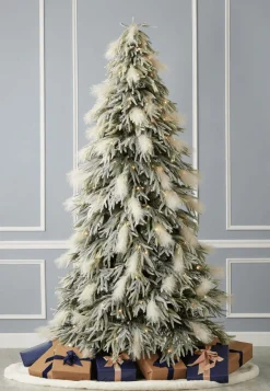 Decorator's Warehouse Christmas Trees|Christmas Trees^9' Pine And Pampas Artificial Christmas Tree With 700 Warm White LED Lights