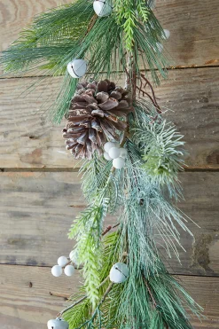 Decorator's Warehouse Christmas Garlands^6’ Pine Berry Bell Garland