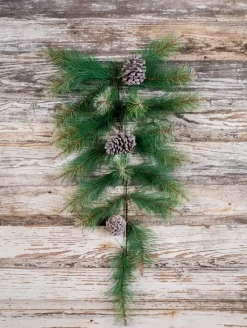 Decorator's Warehouse Christmas Teardrops^28” Pine Teardrop With Frosted Cone
