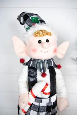 Decorator's Warehouse Christmas Accents^30” Plush Holiday Standing Elf
