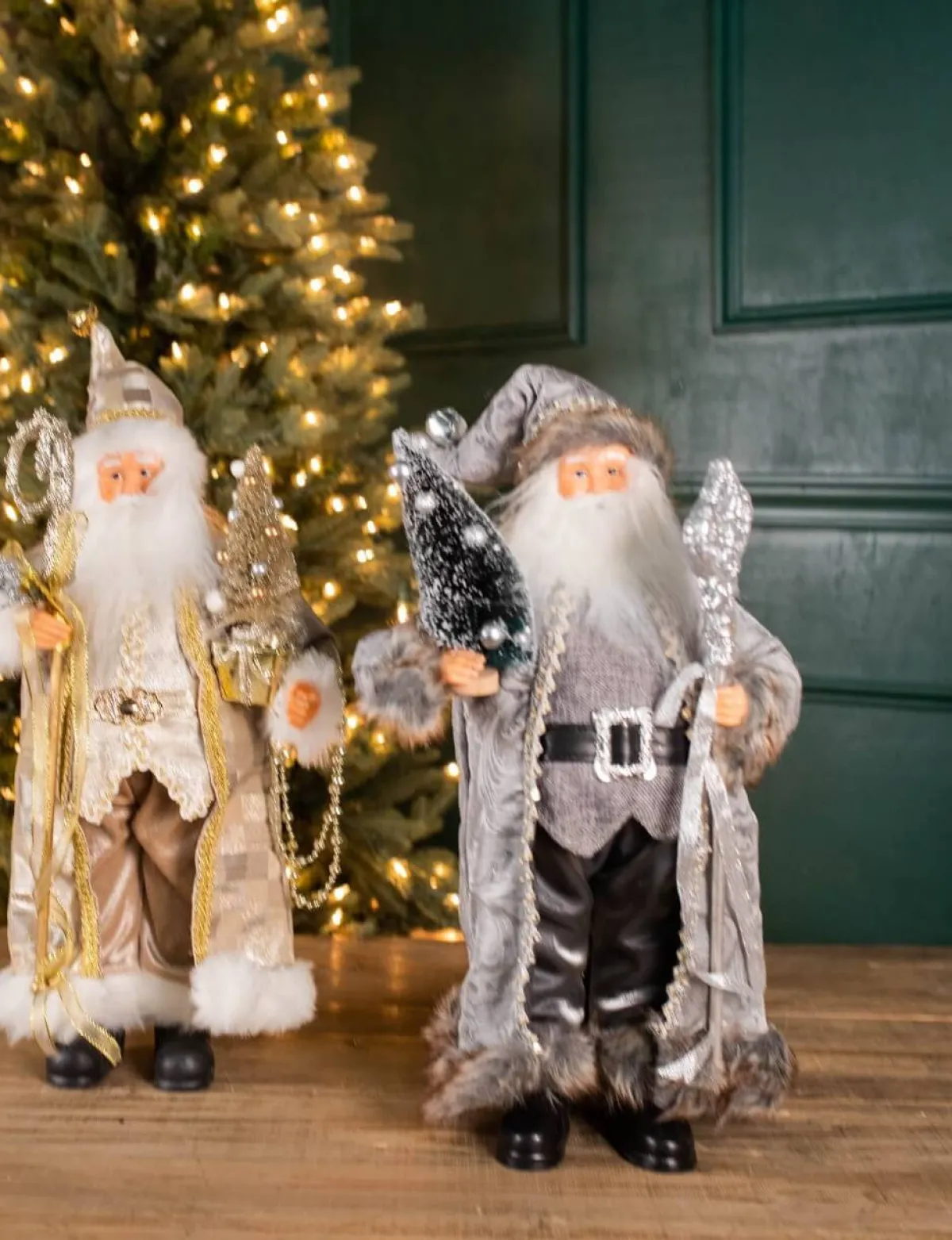 Decorator's Warehouse Christmas Accents^18” Polyester Holiday Santa