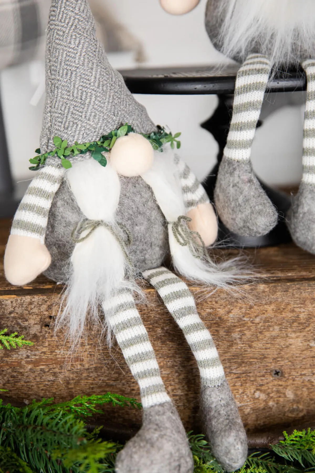 Decorator's Warehouse Christmas Accents^16” Polyester Sitting Gnome