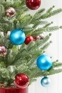 Decorator's Warehouse Christmas Accents^36” Potted Tree With Ball Ornament