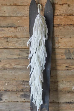 Decorator's Warehouse Christmas Garlands|Natural Greenery^48” Real Touch Flocked White Norfolk Garland