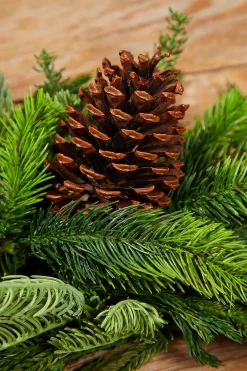 Decorator's Warehouse Christmas Teardrops|Natural Greenery^42” Real Touch Norfolk / Spruce / Juniper Swag