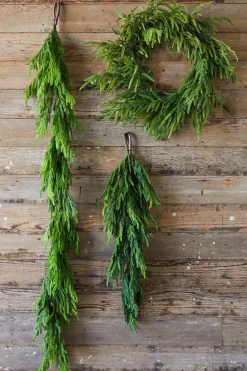 Decorator's Warehouse Christmas Garlands|Natural Greenery^72” Real Touch Norfolk Pine Garland