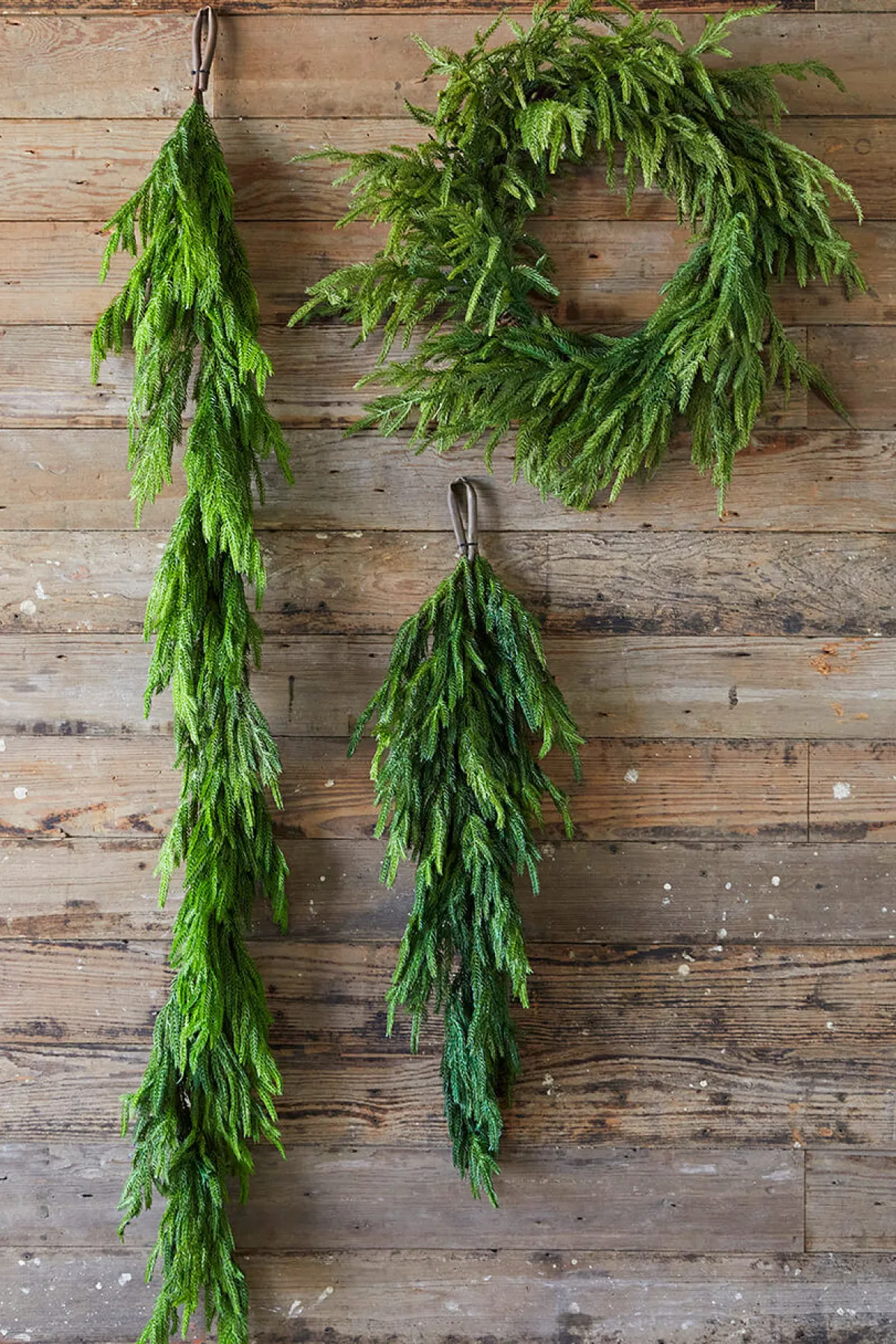 Decorator's Warehouse Christmas Garlands|Natural Greenery^72” Real Touch Norfolk Pine Garland