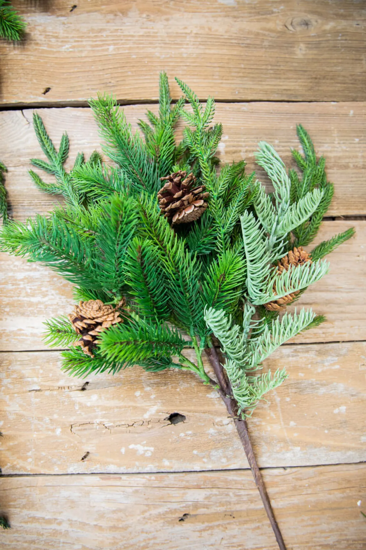 Decorator's Warehouse Natural Greenery^24” Real Touch Norfolk Spruce Juniper Spray