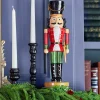 Decorator's Warehouse Christmas Accents^14” Red Resin Nutcracker Figure